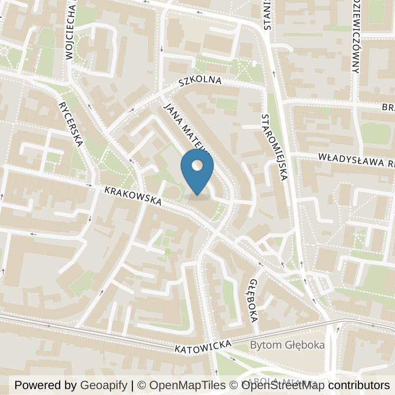 Map: location of Xtreme Fitness Bytom in Bytom