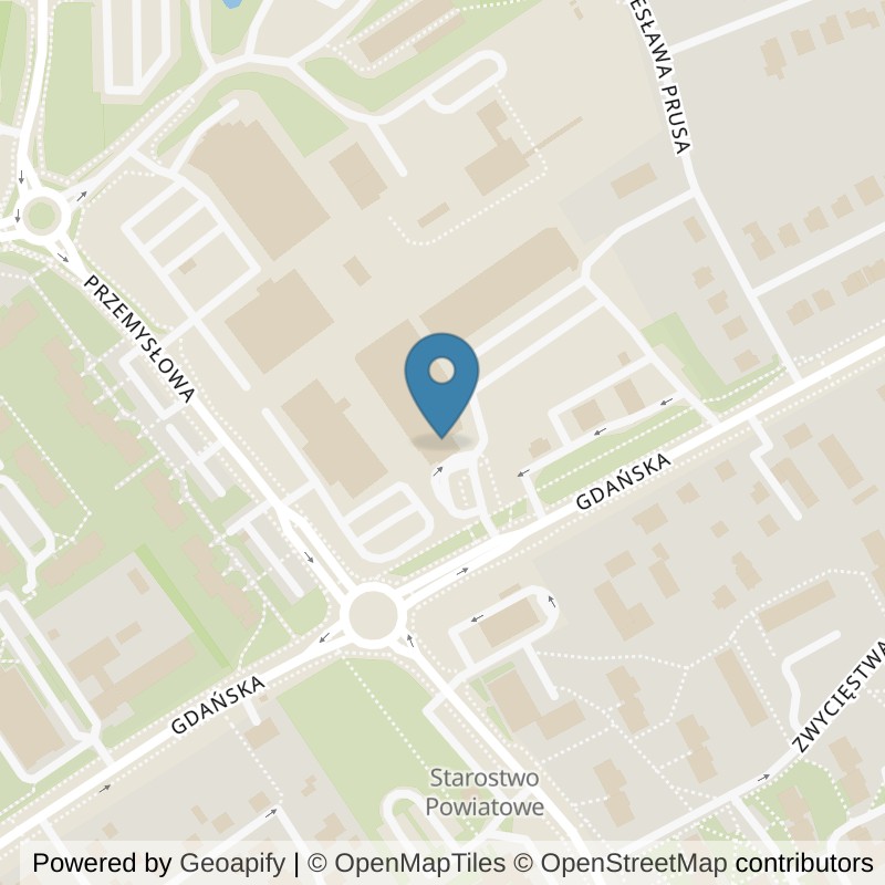 Map: location of Xtreme Fitness Bytów in Bytów