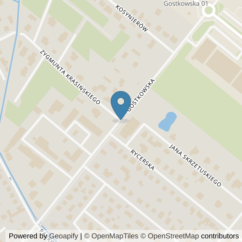 Map: location of Xtreme Fitness Ciechanów Gostków in Ciechanów