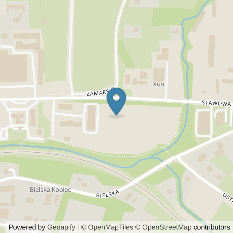 Map: location of Xtreme Fitness Cieszyn in Cieszyn