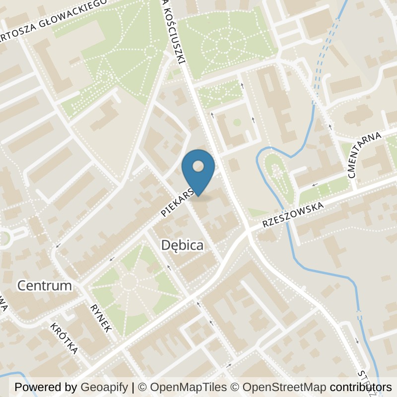 Map: location of Xtreme Fitness Dębica in Dębica