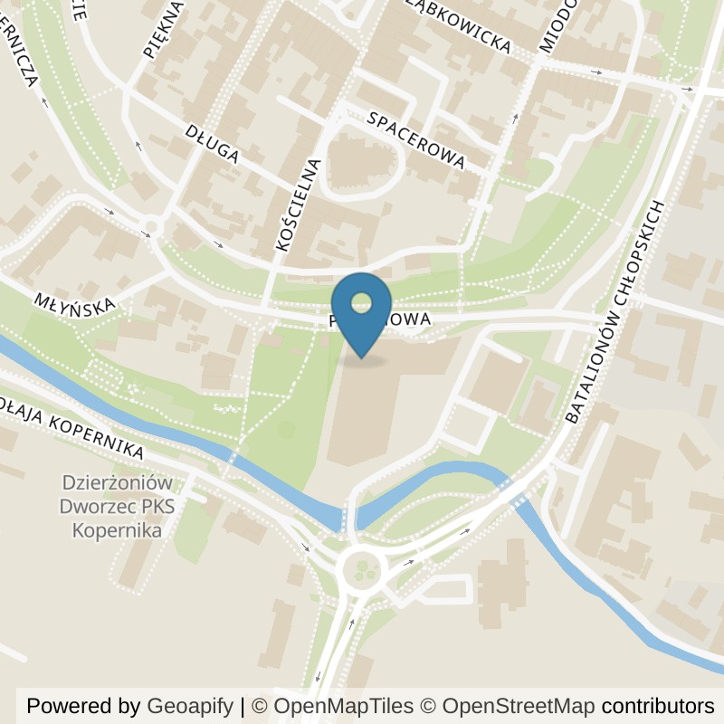 Map: location of Xtreme Fitness Dzierżoniów in Dzierżoniów