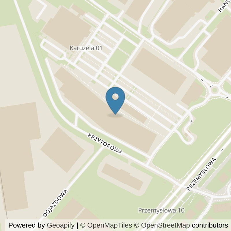 Map: location of Xtreme Fitness Ełk Karuzela in Ełk