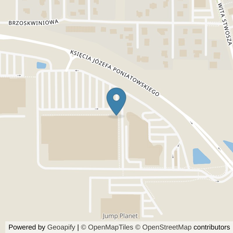 Map: location of Xtreme Fitness Głogów in Głogów