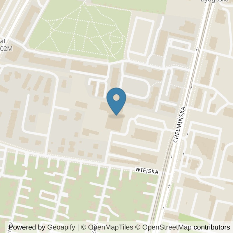 Map: location of Xtreme Fitness Grudziądz in Grudziądz