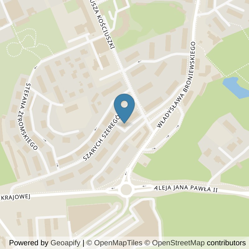 Map: location of Xtreme Fitness Jastrzębie in Jastrzębie