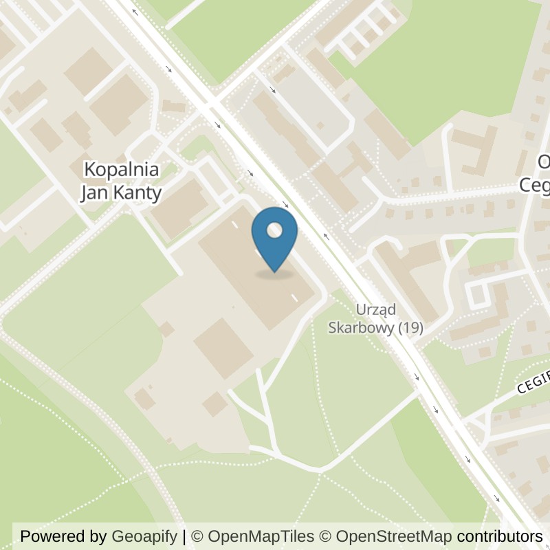 Map: location of Xtreme Fitness Jaworzno in Jaworzno