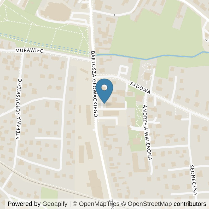 Map: location of Xtreme Fitness Jędrzejów in Jędrzejów