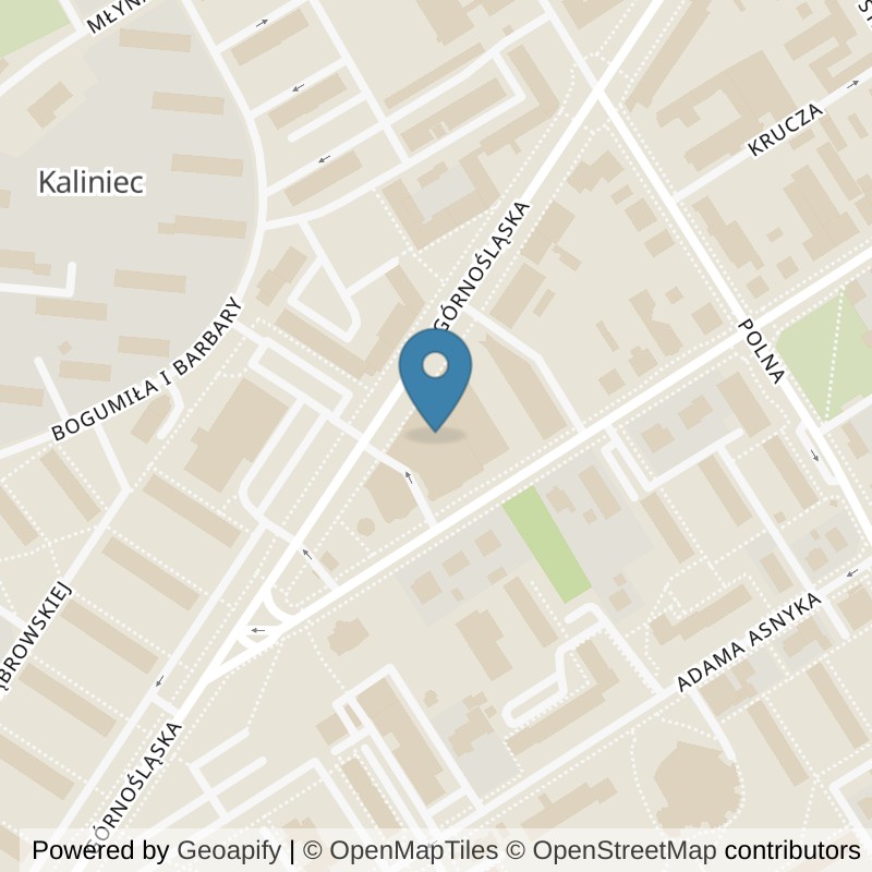 Map: location of Xtreme Fitness Kalisz in Kalisz