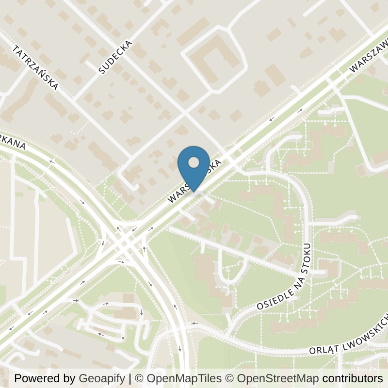 Map: location of Xtreme Fitness Kielce Warszawska in Kielce