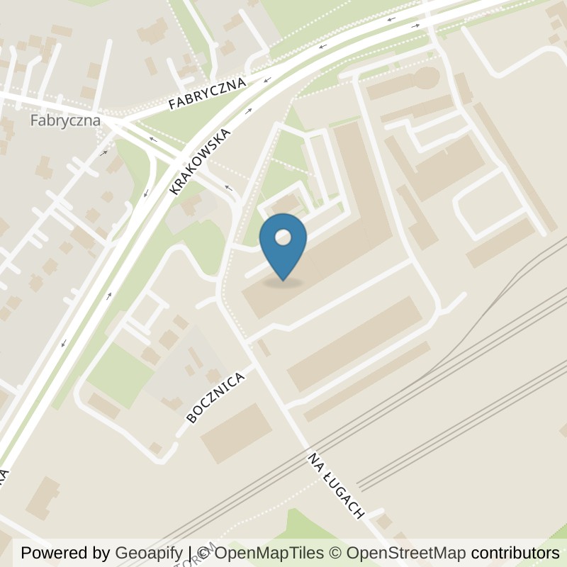 Map: location of Xtreme Fitness Kielce Agroma Park in Kielce