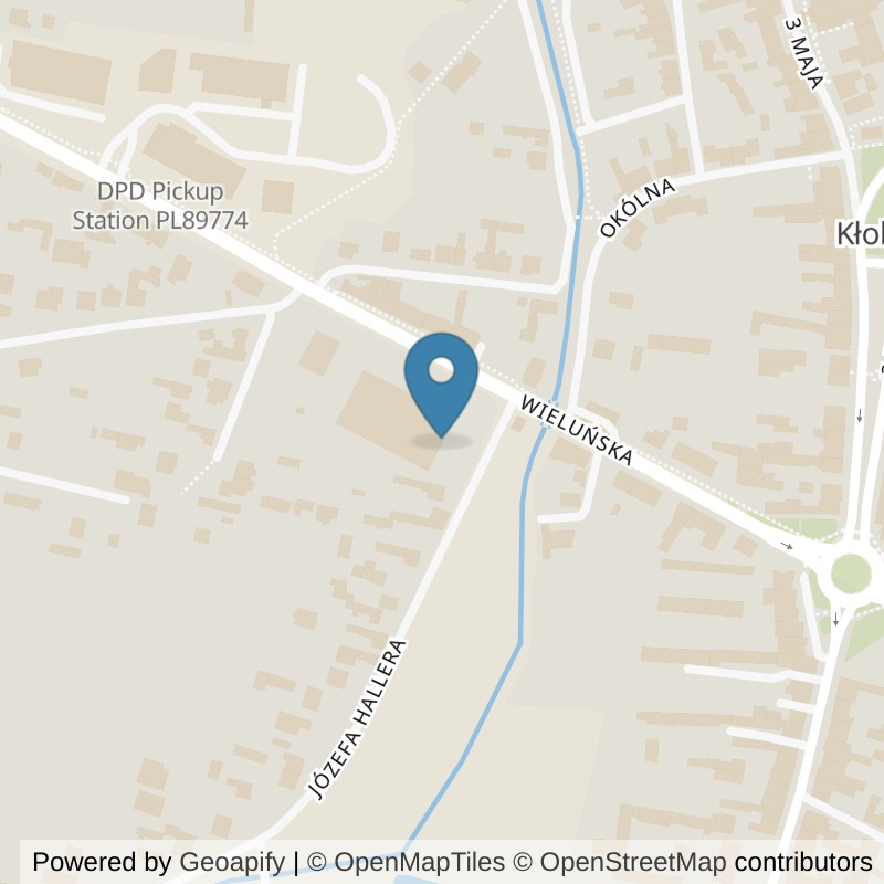 Map: location of Xtreme Fitness Kłobuck in Kłobuck
