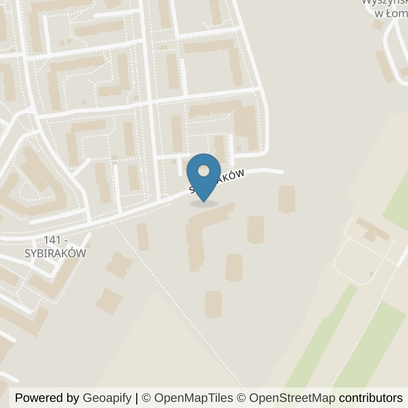 Map: location of Xtreme Fitness Łomża in Łomża