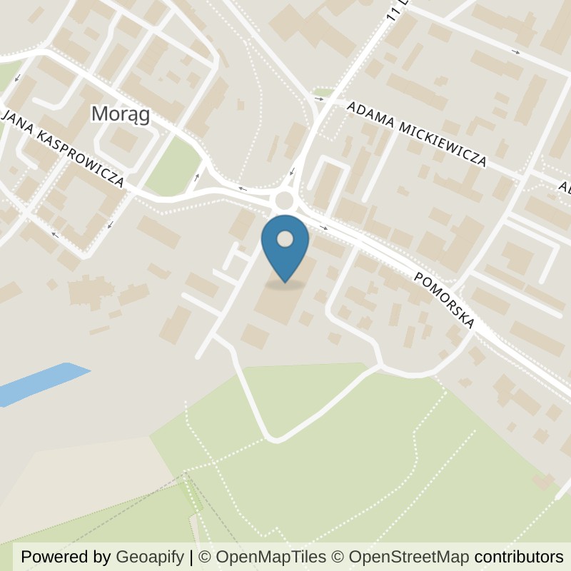 Map: location of Xtreme Fitness Morąg in Morąg
