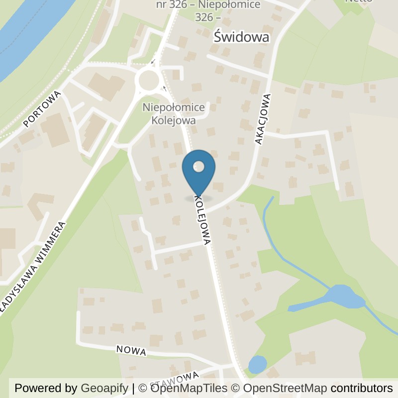 Map: location of Xtreme Fitness Niepołomice in 32-005 Niepołomice