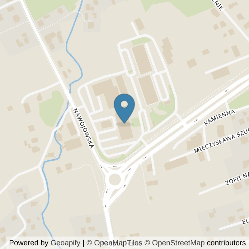 Map: location of Xtreme Fitness Nowy Sącz Cegielnia in Nowy Sącz