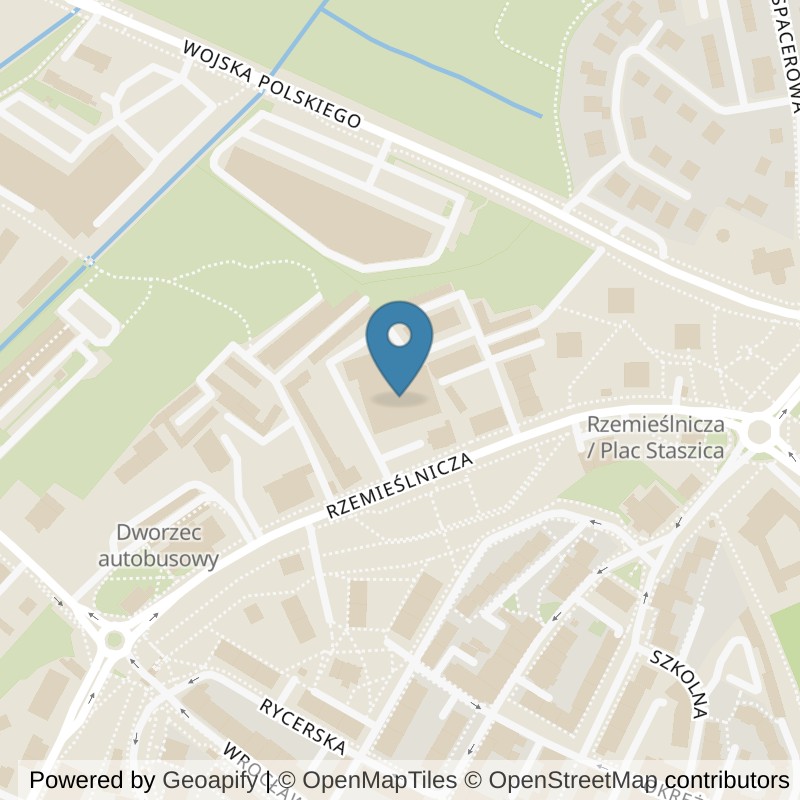Map: location of Xtreme Fitness Oleśnica in Oleśnica