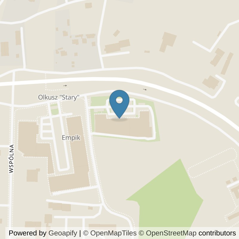 Map: location of Xtreme Fitness Olkusz in Olkusz