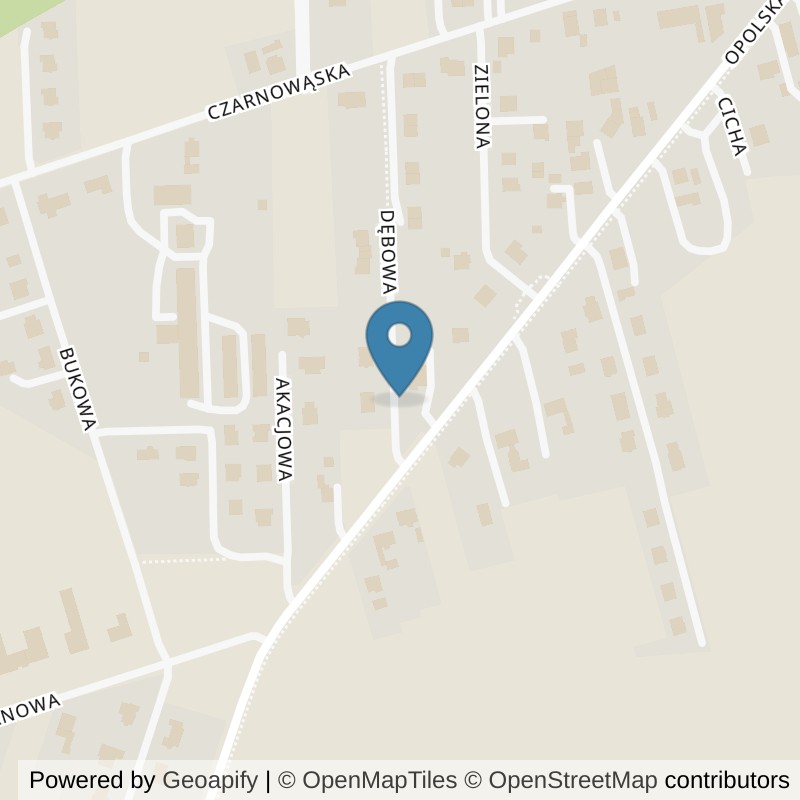Map: location of Xtreme Fitness Opole Turawa in Opole