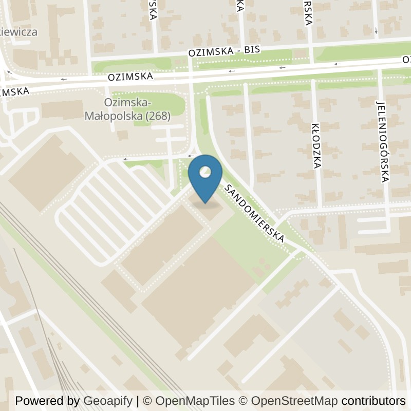 Map: location of Xtreme Fitness Opole Ozimska in Opole