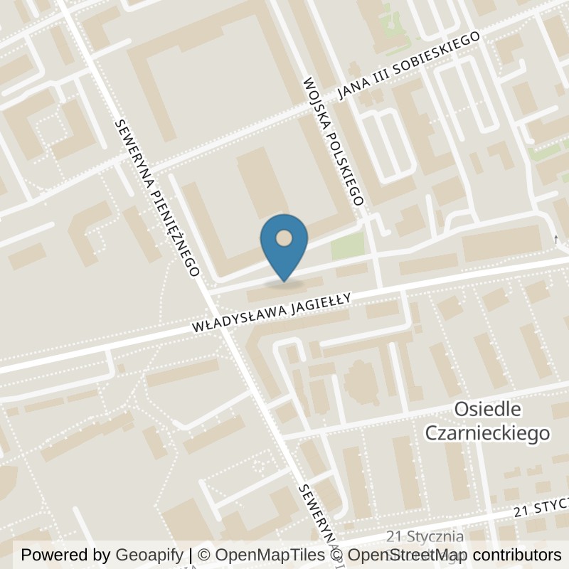 Map: location of Xtreme Fitness Ostróda in Ostróda