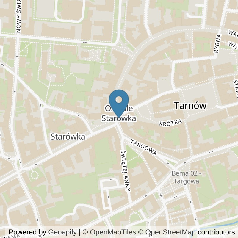Map: location of Xtreme Fitness Radomsko Leszka Czarnego in Radomsko