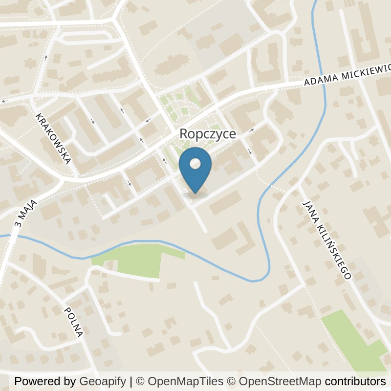 Map: location of Xtreme Fitness Ropczyce in Ropczyce