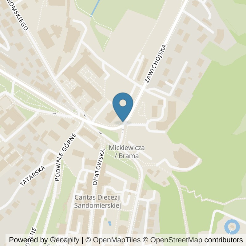 Map: location of Xtreme Fitness Sandomierz in Sandomierz