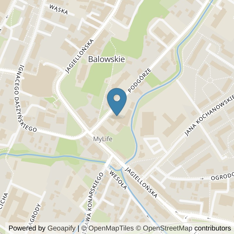 Map: location of Xtreme Fitness Sanok in 38-500 Sanok