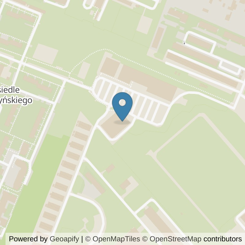 Map: location of Xtreme Fitness Siedlce in Siedlce