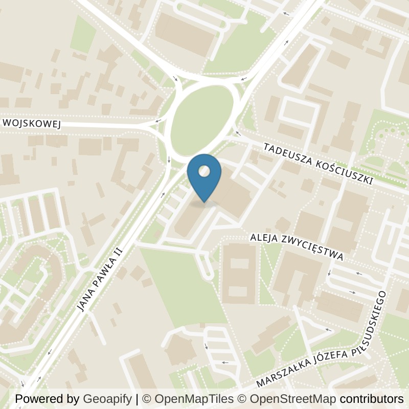 Map: location of Xtreme Fitness Sieradz in Sieradz
