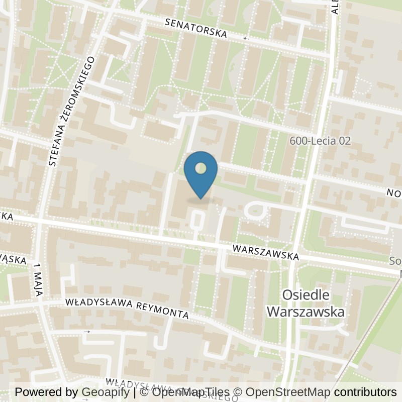 Map: location of Xtreme Fitness Sochaczew in Sochaczew