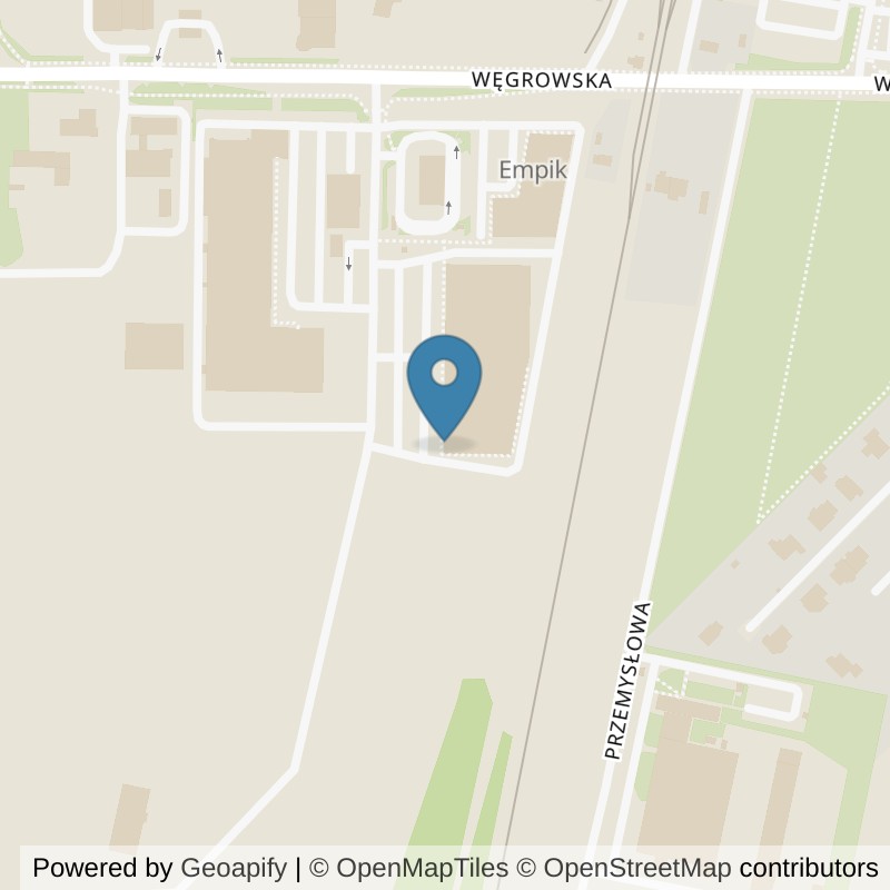 Map: location of Xtreme Fitness Sokołów Podlaski in Sokołów Podlaski