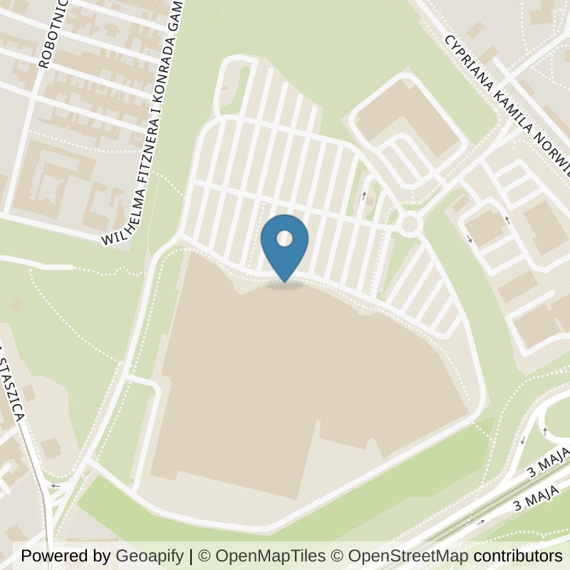 Map: location of Xtreme Fitness Sosnowiec Zagórze in Sosnowiec