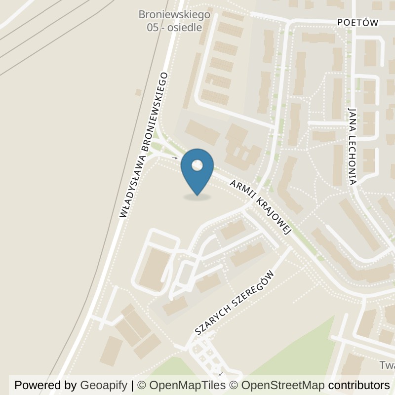 Map: location of Xtreme Fitness Stargard in Stargard