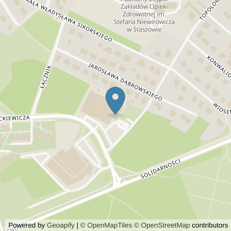 Map: location of Xtreme Fitness Staszów in Staszów