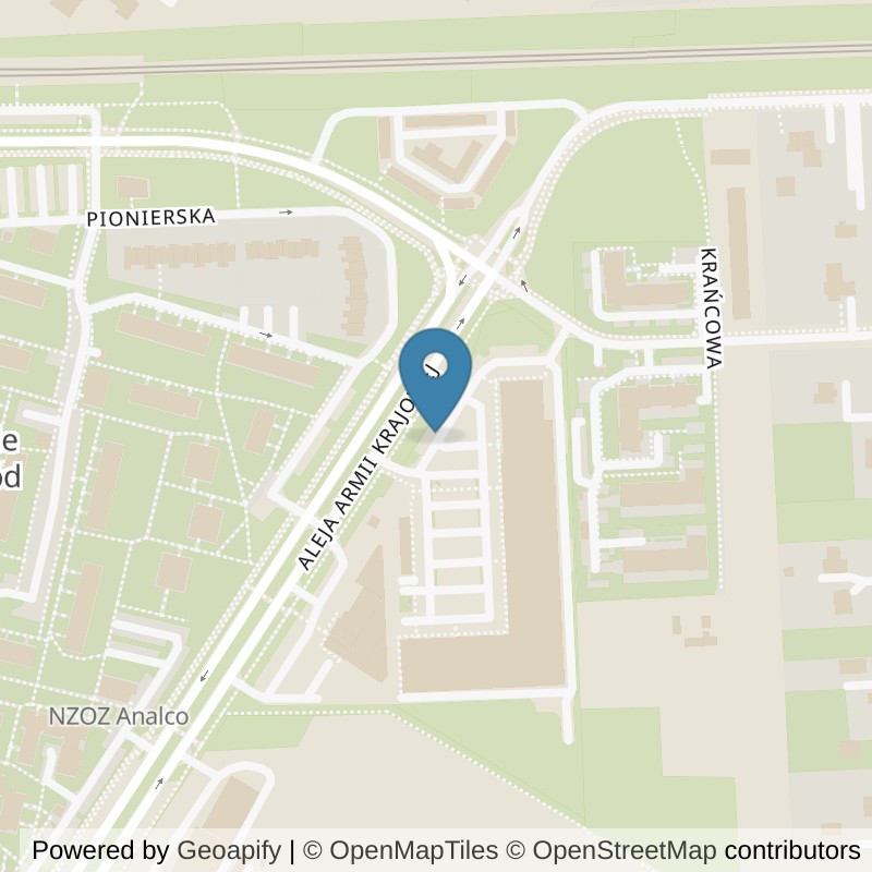 Map: location of Xtreme Fitness Świdnik in Świdnik