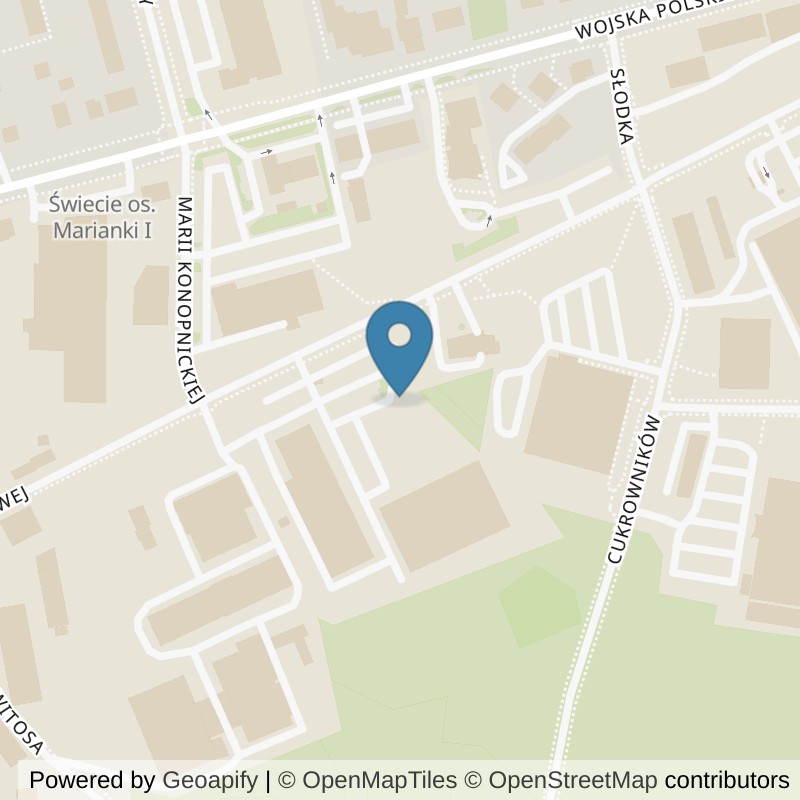 Map: location of Xtreme Fitness Świecie in Świecie