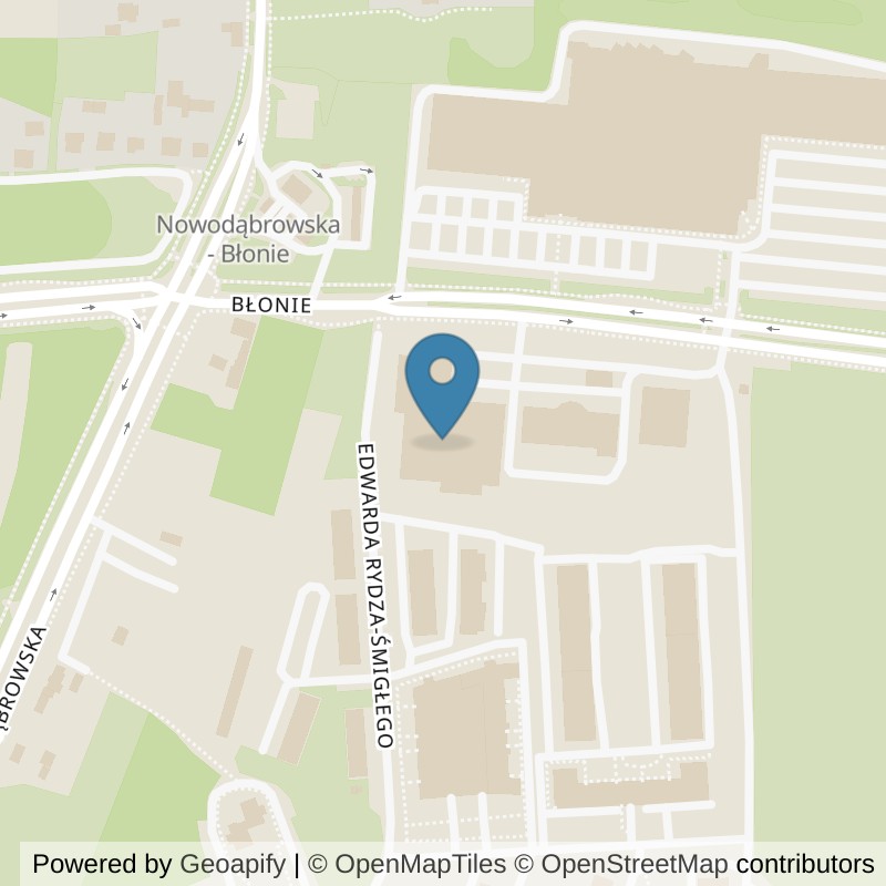 Map: location of Xtreme Fitness Tarnów Błonie in Tarnów