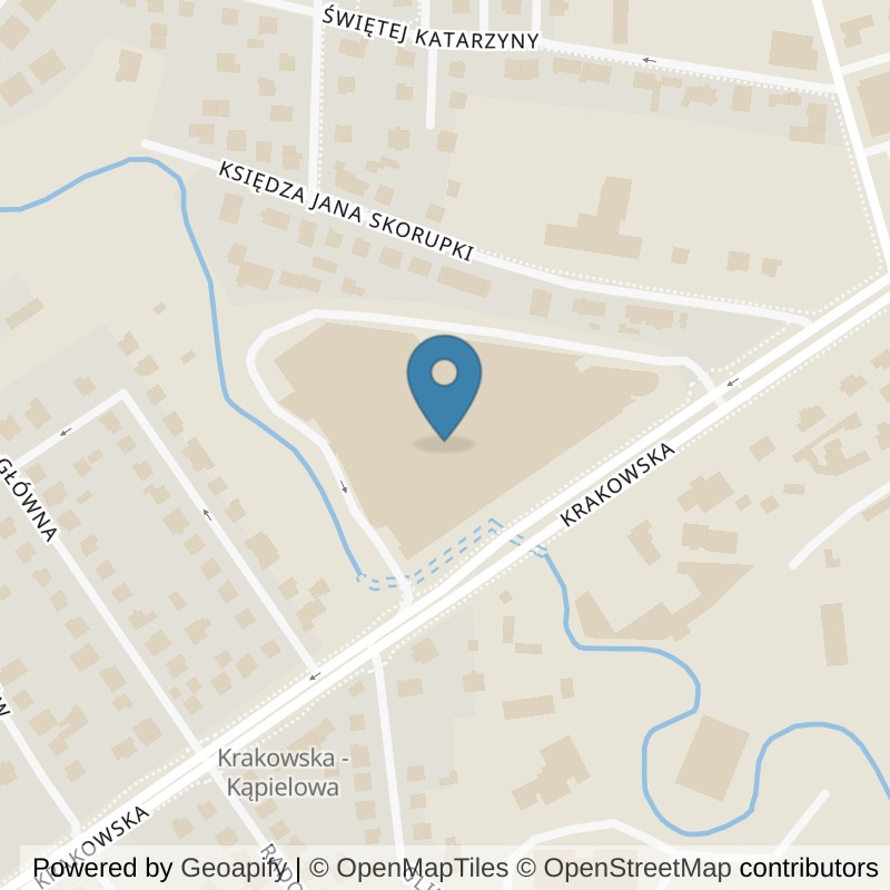 Map: location of Xtreme Fitness Tarnów Tarnovia in Tarnów