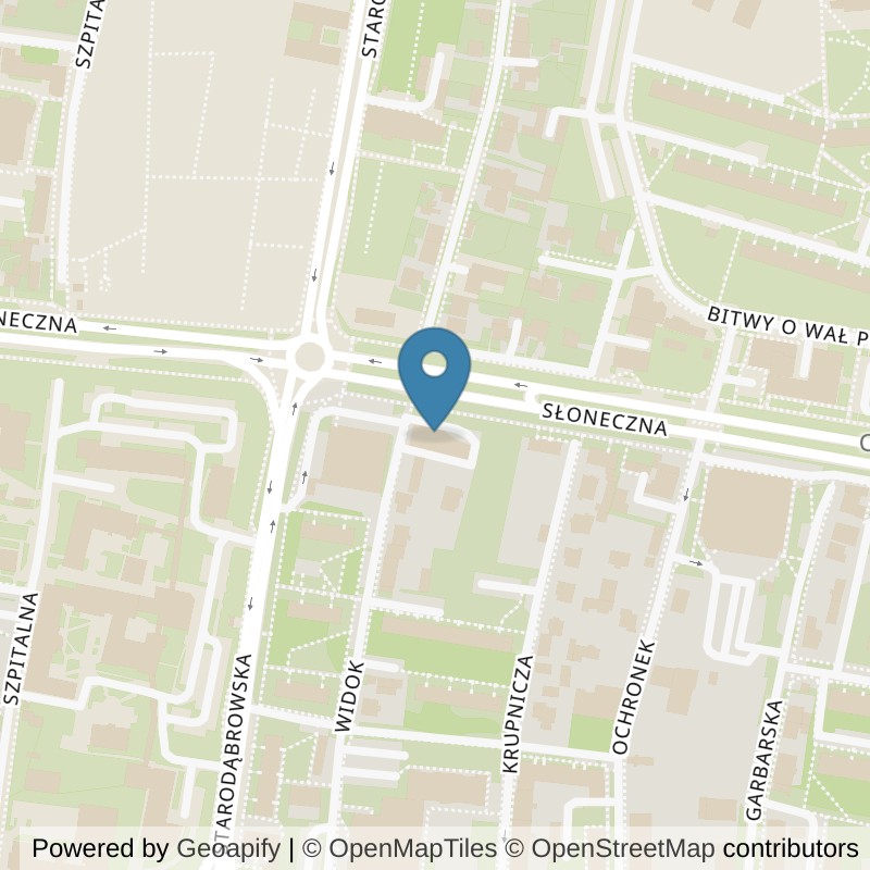 Map: location of Xtreme Fitness Tarnów Widok in Tarnów