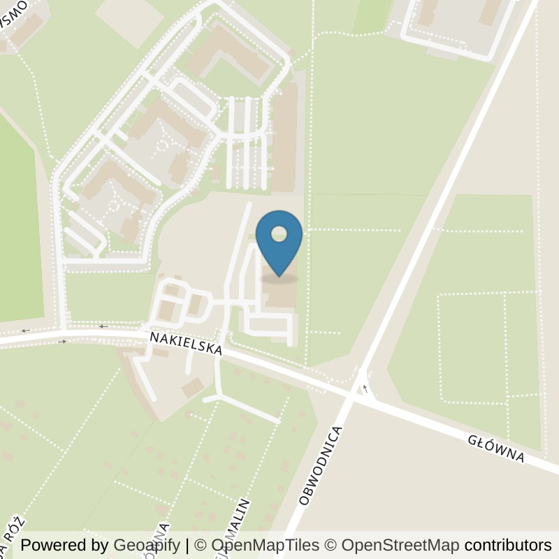 Map: location of Xtreme Fitness Tarnowskie Góry Nakielska in Tarnowskie Góry