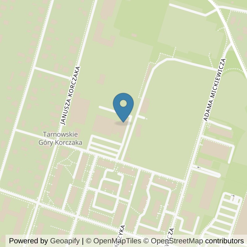 Map: location of Xtreme Fitness Tarnowskie Góry in Tarnowskie Góry