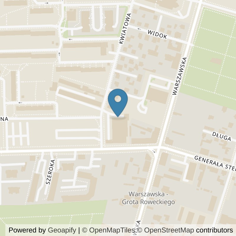 Map: location of Xtreme Fitness Tomaszów Mazowiecki in Tomaszów Mazowiecki