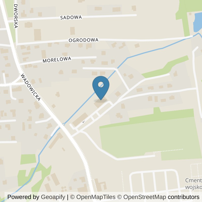 Map: location of Xtreme Fitness Wadowice in Wadowice