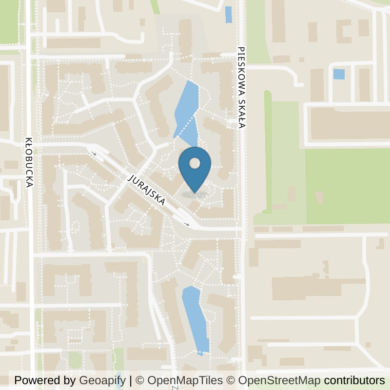 Map: location of Xtreme Fitness Warszawa Jurajska in Warszawa