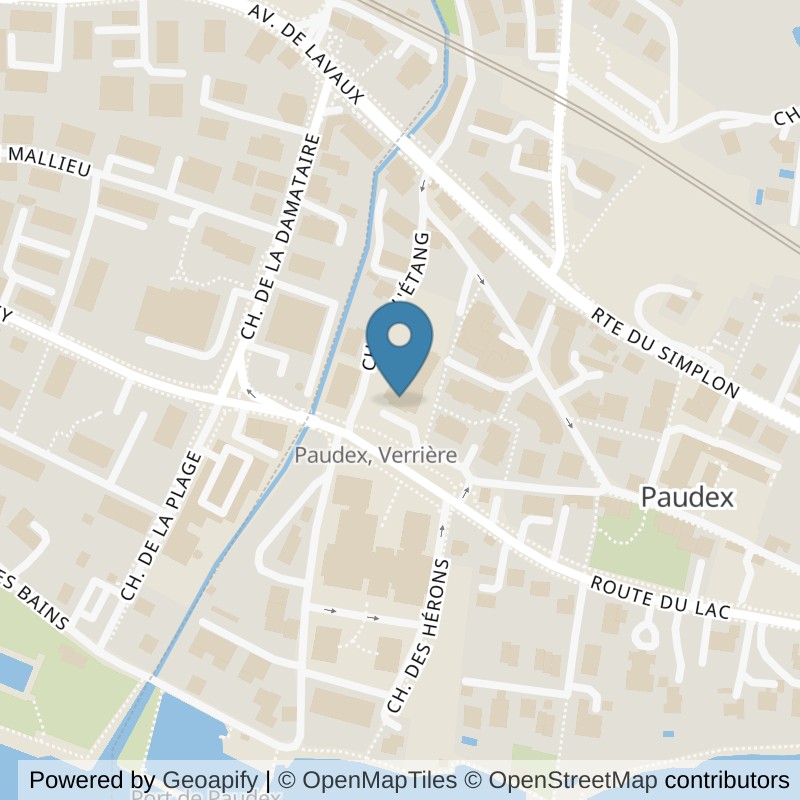 Map: location of YATOO Fitness & Santé in Paudex
