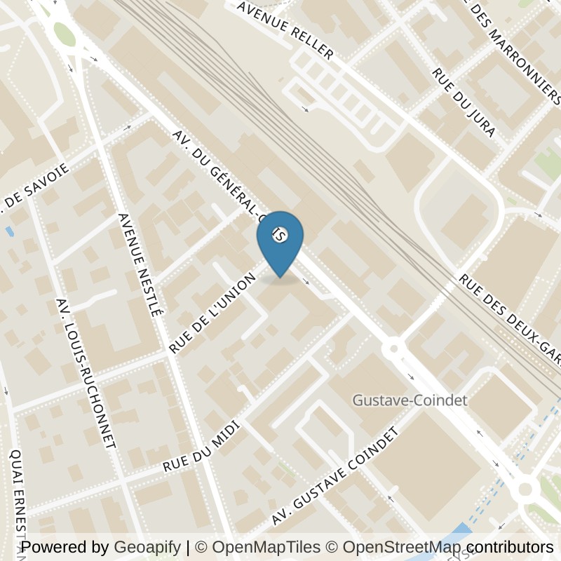 Map: location of Yatoo Fitness & Santé Vevey in Vevey