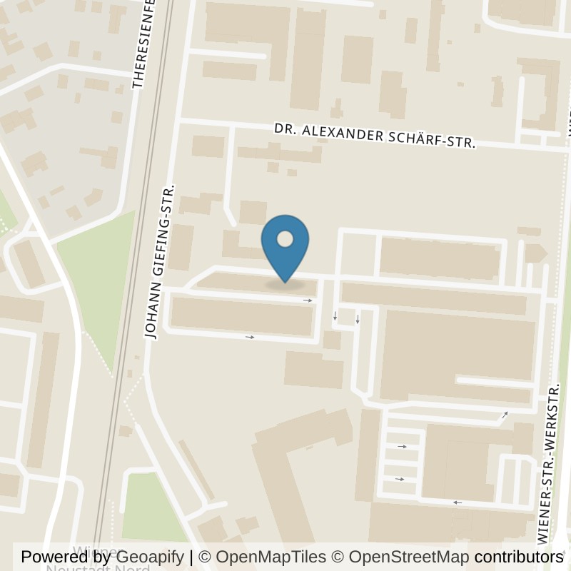 Map: location of ZERO GRAVITY in Wiener Neustadt