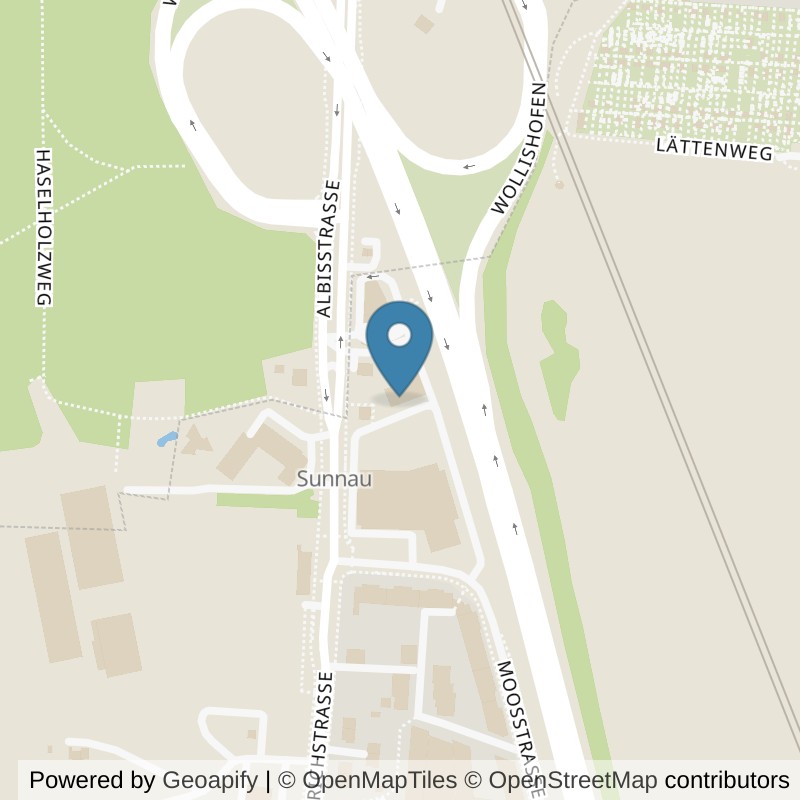 Map: location of Zürifit AG in Adliswil